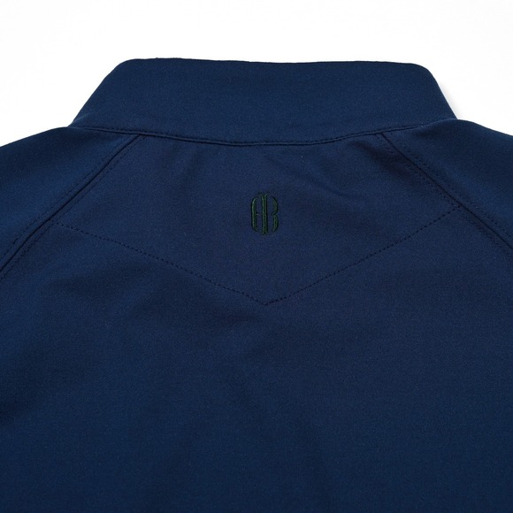 Holderness & Bourne Men's The Robinson Golf Pullover 1/4 Zip Blue Green Large - Picture 8 of 9